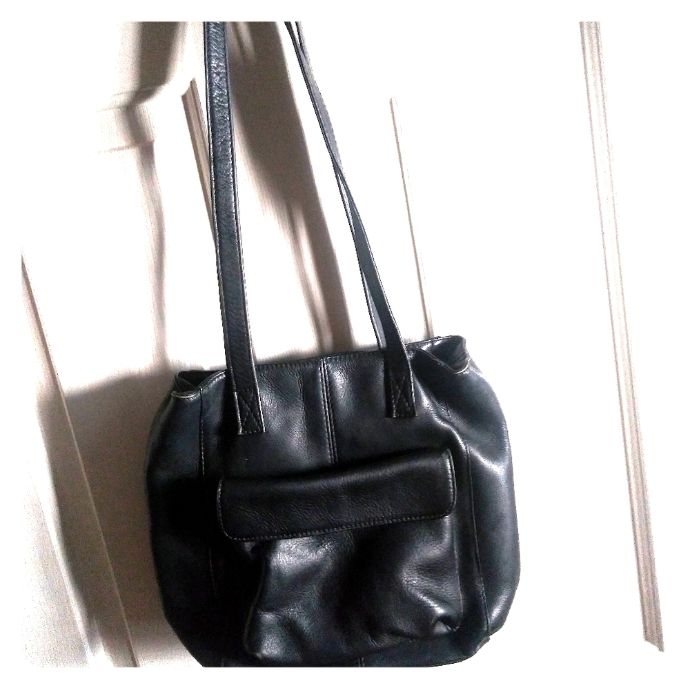 Vintage Leather TravelSmith Bag